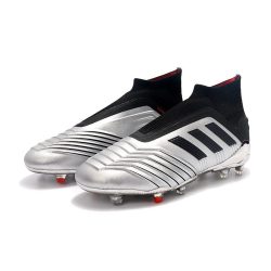 adidas Predator 19+ FG Zapatos - Plata Negro_4.jpg